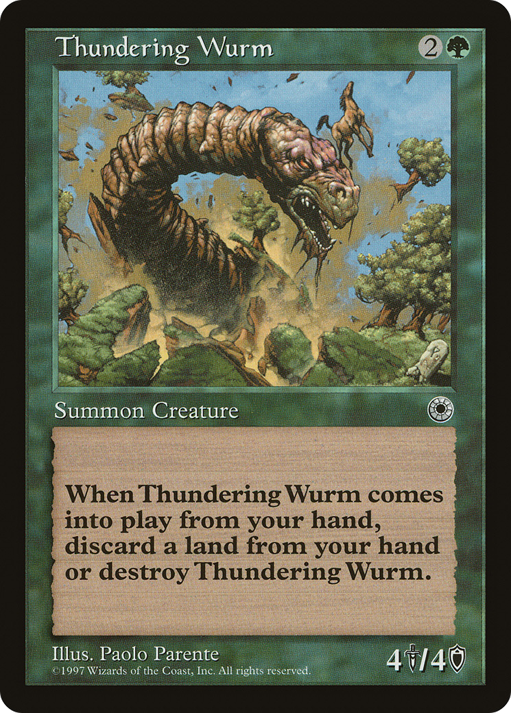 Thundering Wurm (POR-189) -