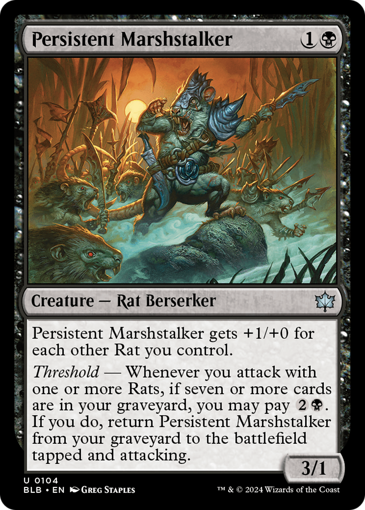 Persistent Marshstalker (BLB-104) -  Foil