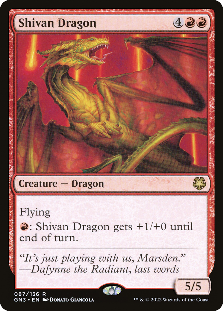 Shivan Dragon (GN3-087) -