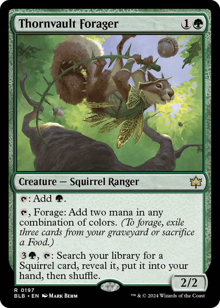 Thornvault Forager (BLB-197) -  Foil