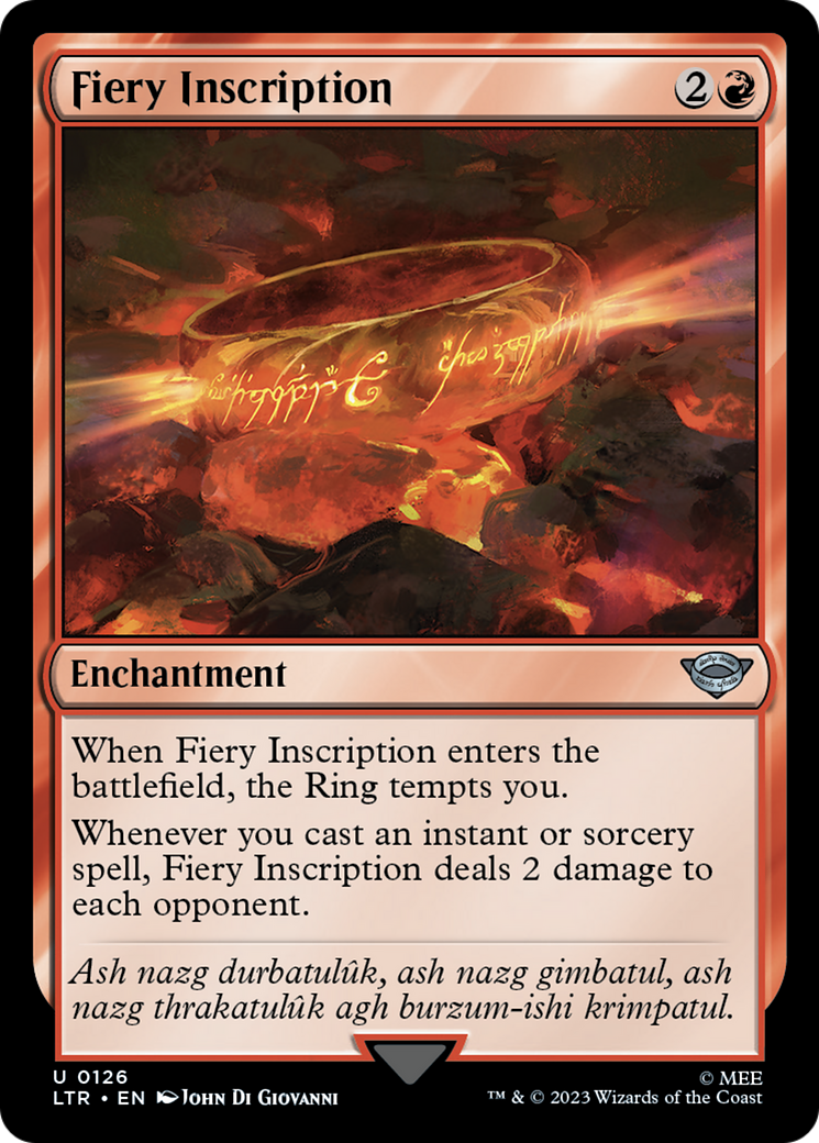 Fiery Inscription (LTR-126) -  Foil