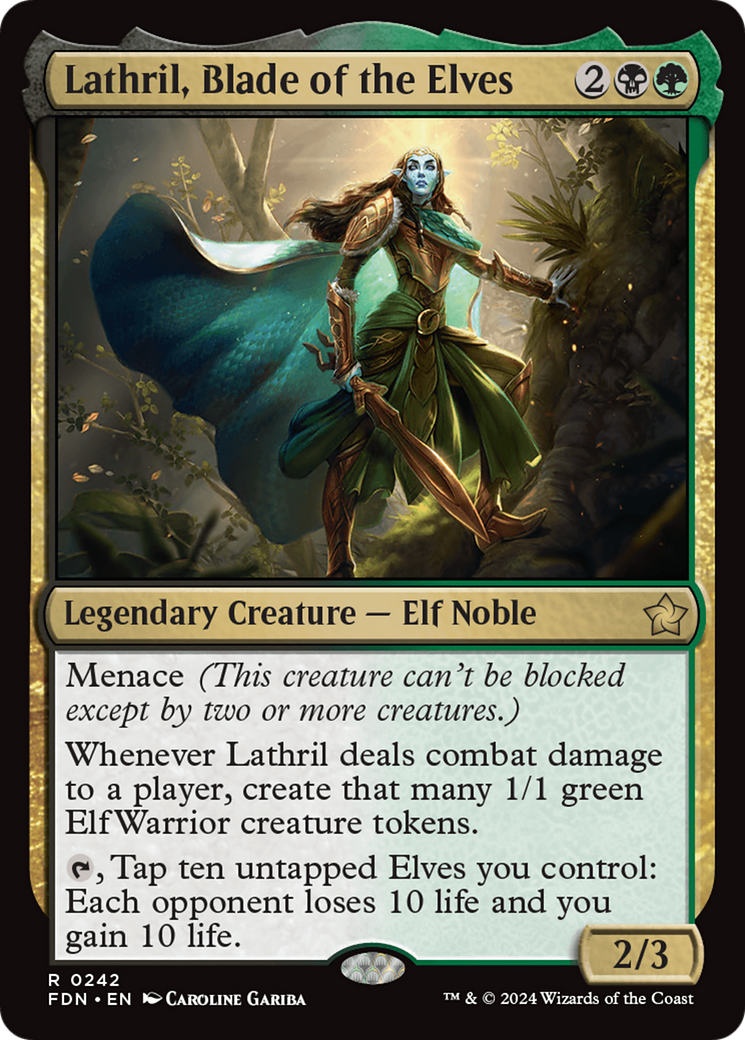 Lathril, Blade of the Elves (FDN-242) -  Foil