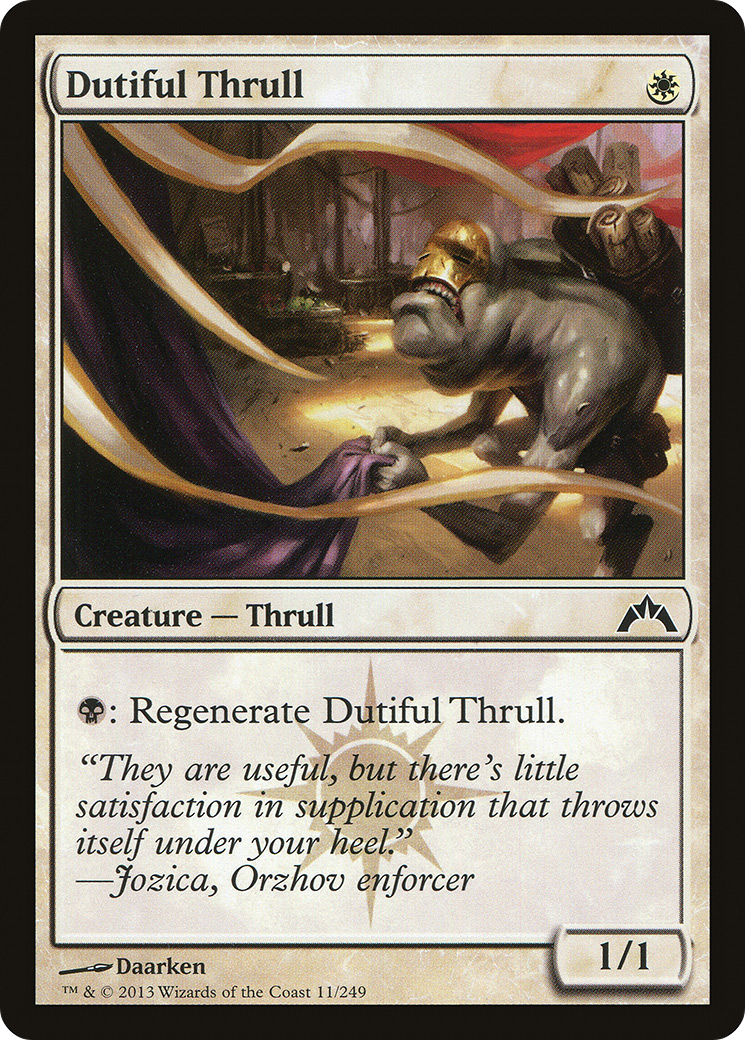 Dutiful Thrull (GTC-011) -  Foil