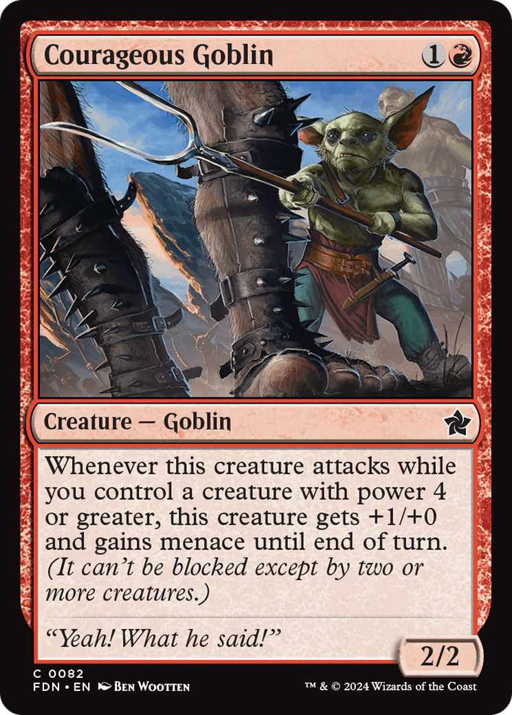 Courageous Goblin (FDN-082) -