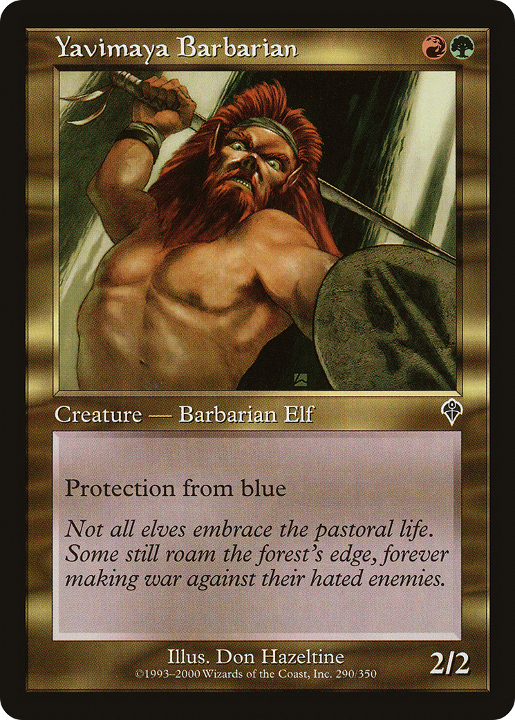 Yavimaya Barbarian (INV-290) -  Foil