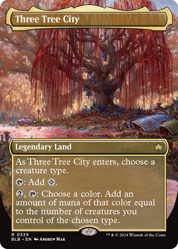 Three Tree City (BLB-339) -  (Borderless) Foil