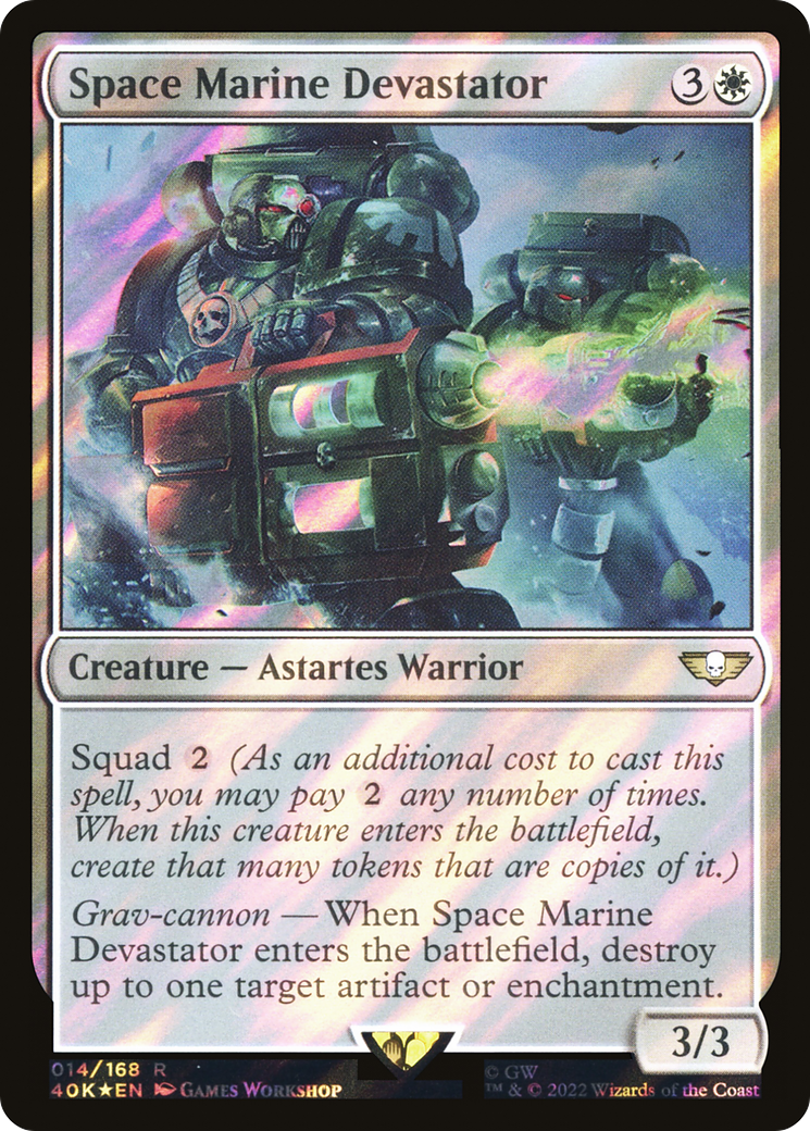 Space Marine Devastator (40K-14★) -  Foil