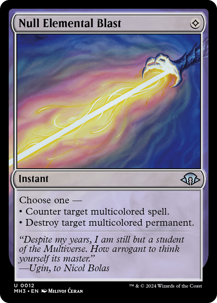 Null Elemental Blast (MH3-012) -  Foil