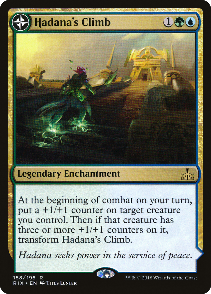 Hadana's Climb // Winged Temple of Orazca (RIX-158) - : (compasslanddfc) Foil