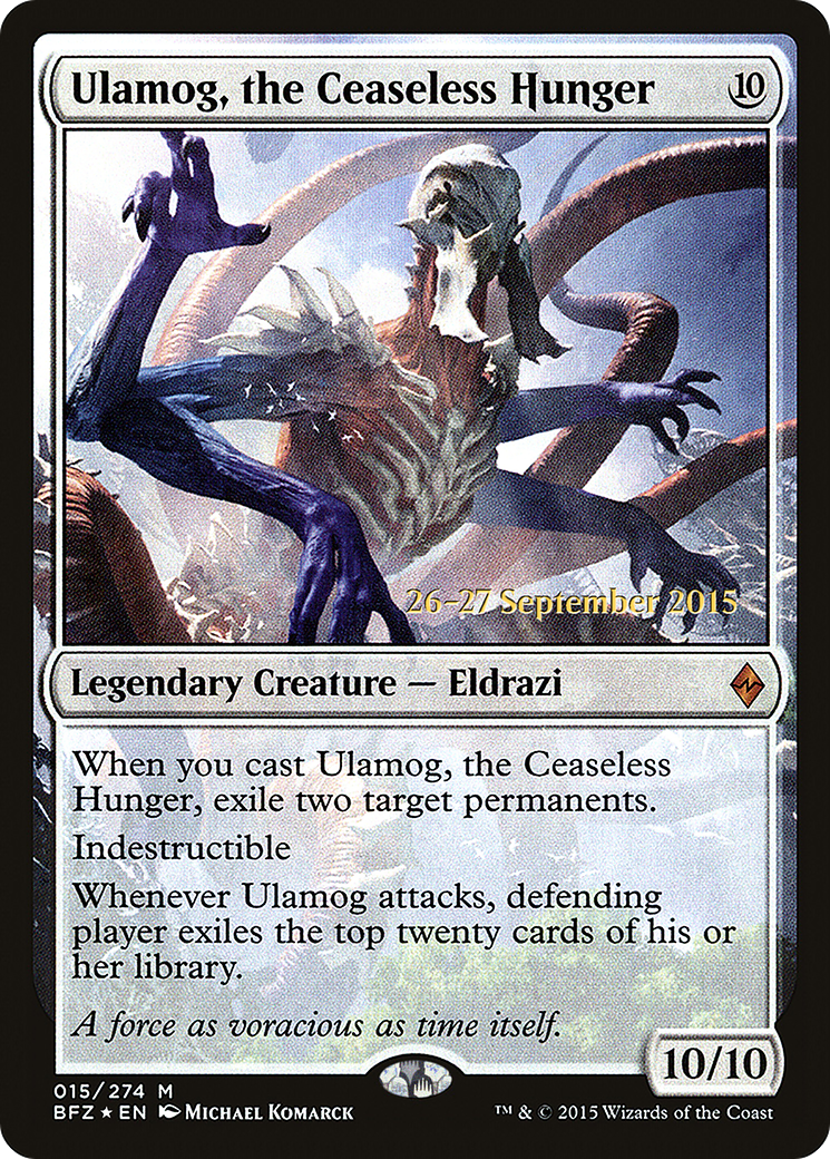 Ulamog, the Ceaseless Hunger (PRE-15S) -  Foil