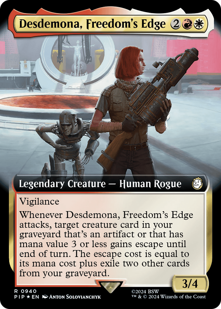 Desdemona, Freedom's Edge (PIP-940) - : (Extended Art) Foil