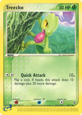 Treecko 80/97 - Reverse Holofoil