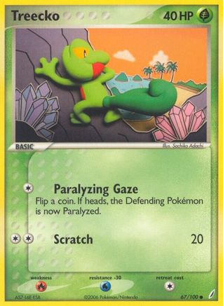 Treecko 67/100 - Reverse Holofoil