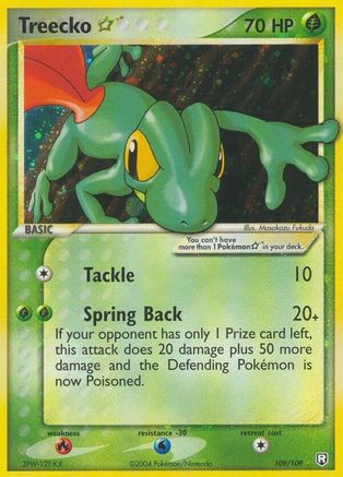 Treecko Star 109/109 - Holofoil