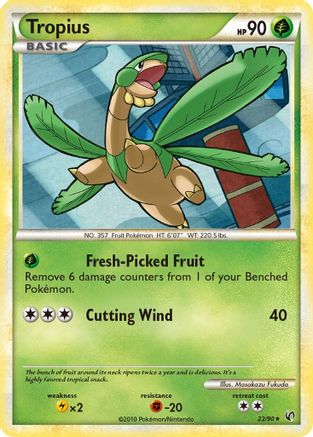 Tropius 22/90 - Reverse Holofoil