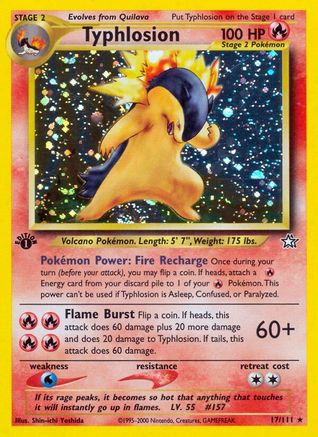 Typhlosion (17) 17/111 - 1st Edition Holofoil