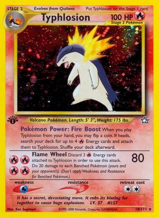 Typhlosion (18) 18/111 - 1st Edition Holofoil