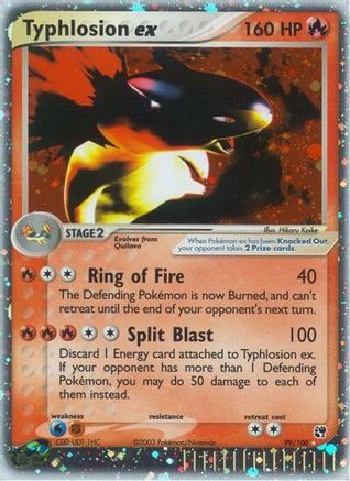 Typhlosion ex 99/100 - Holofoil