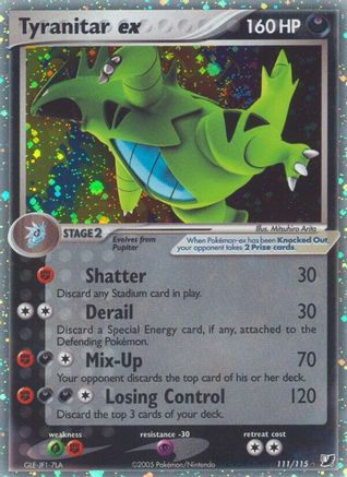 Tyranitar ex 111/115 - Holofoil