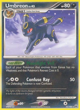 Umbreon 32/100 - Reverse Holofoil