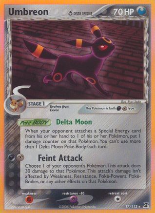 Umbreon (Delta Species) 17/113 - Reverse Holofoil