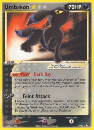 Umbreon Star 17/17 - Holofoil