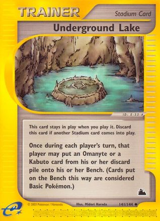 Underground Lake 141/144 - Reverse Holofoil