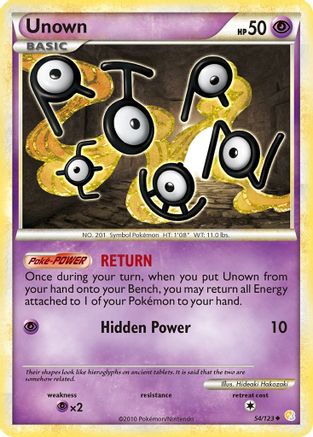 Unown (54) 54/123 - Reverse Holofoil