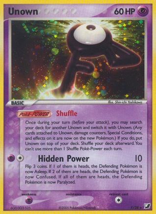 Unown (F) F/115 - Holofoil