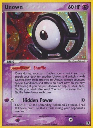 Unown (U) U/115 - Holofoil