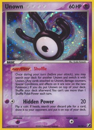 Unown (W) W/115 - Holofoil