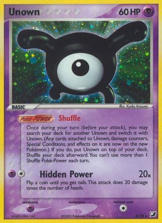 Unown (X) X/115 - Holofoil