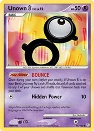 Unown [B] 66/130 - Reverse Holofoil