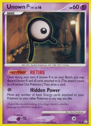 Unown (R) 77/146 - Reverse Holofoil