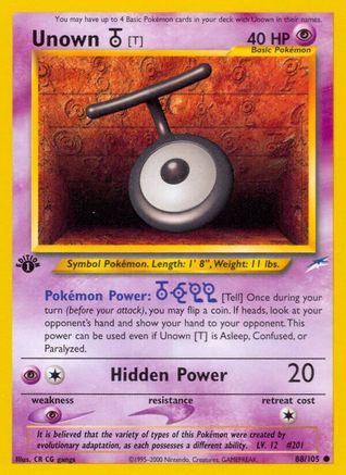 Unown [T] 88/105 - Unlimited