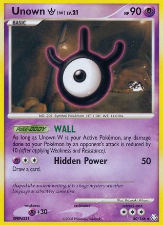 Unown (W) 80/146 - Reverse Holofoil