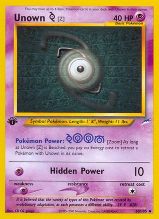 Unown [Z] 60/105 - Unlimited