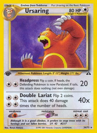 Ursaring (34) 34/75 - 1st Edition