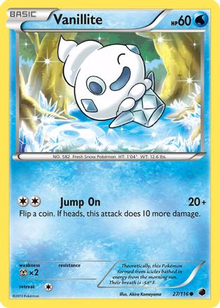 Vanillite 27/116 - Reverse Holofoil