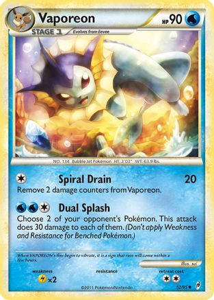 Vaporeon 52/95 - Reverse Holofoil