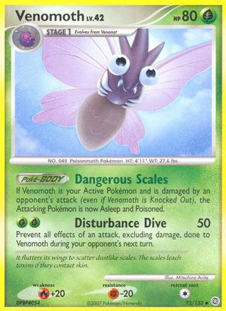 Venomoth 73/132 - Reverse Holofoil