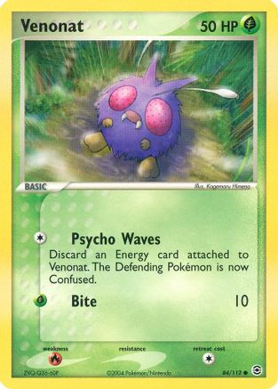 Venonat 84/112 - Reverse Holofoil