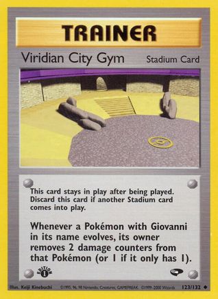 Viridian City Gym 123/132 - 1st Edition