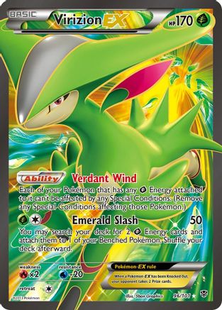 Virizion EX (Full Art) 96/101 - Holofoil