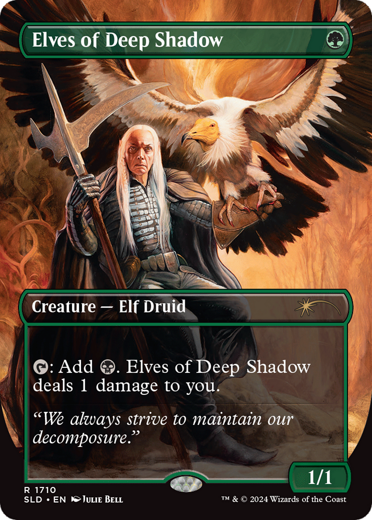 Elves of Deep Shadow (SLD-1710) -  (Borderless) Foil