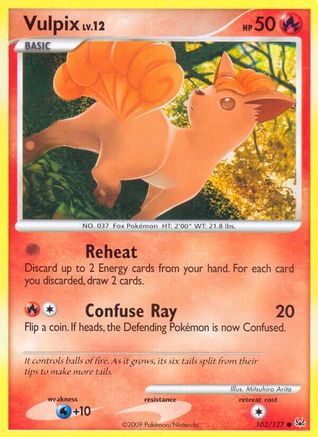 Vulpix 102/127 - Reverse Holofoil