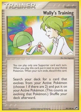 Wally's Training 89/100 - Reverse Holofoil