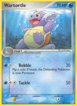 Wartortle - 042/100 42/100 - Reverse Holofoil