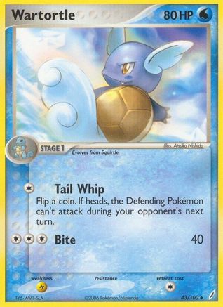 Wartortle - 043/100 43/100 - Reverse Holofoil