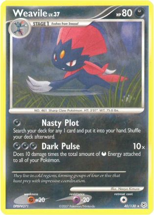 Weavile 40/130 - Reverse Holofoil